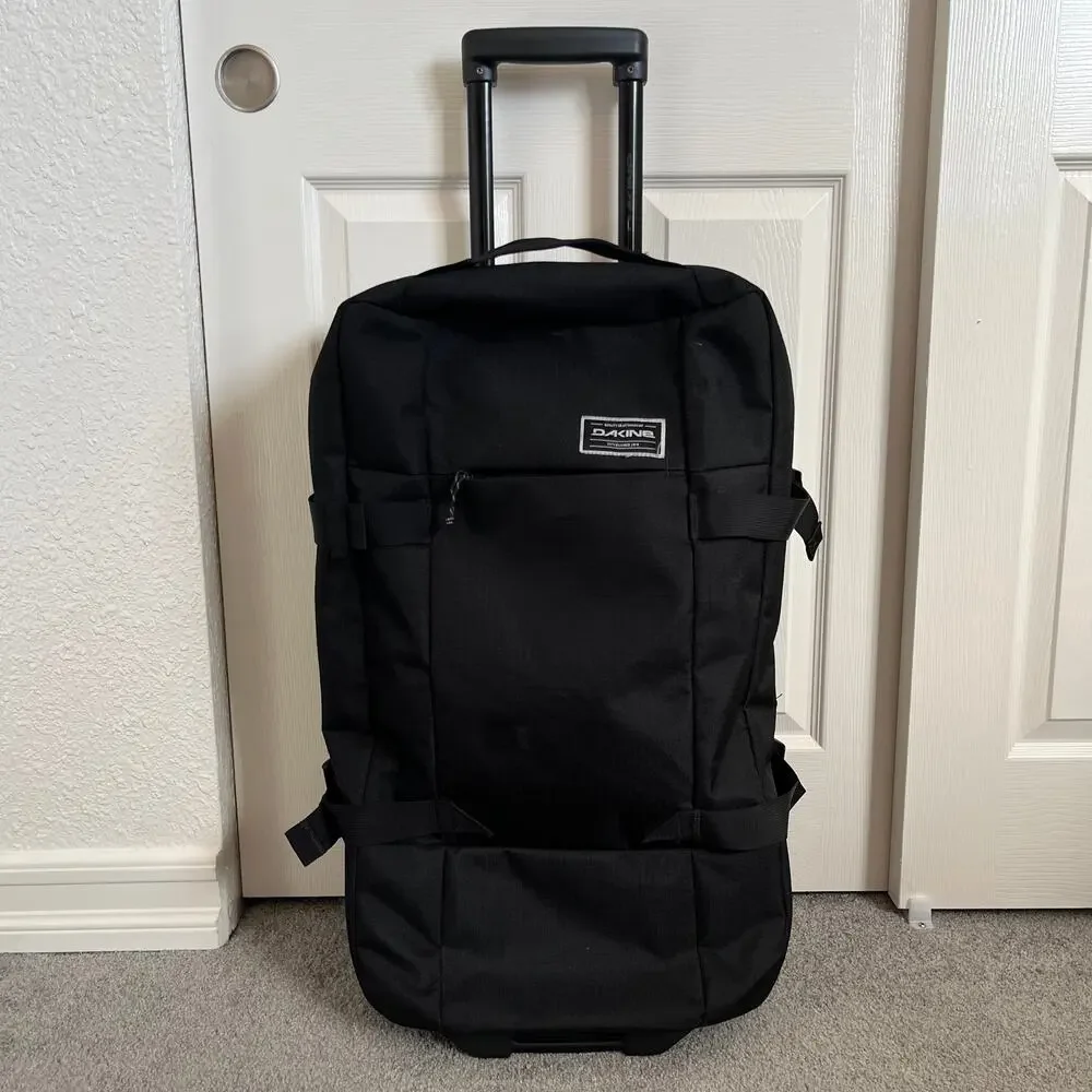 Dakine Split Roller EQ 75L Rolling Gear Bag Black Wheeled Luggage/Suitcase EUC